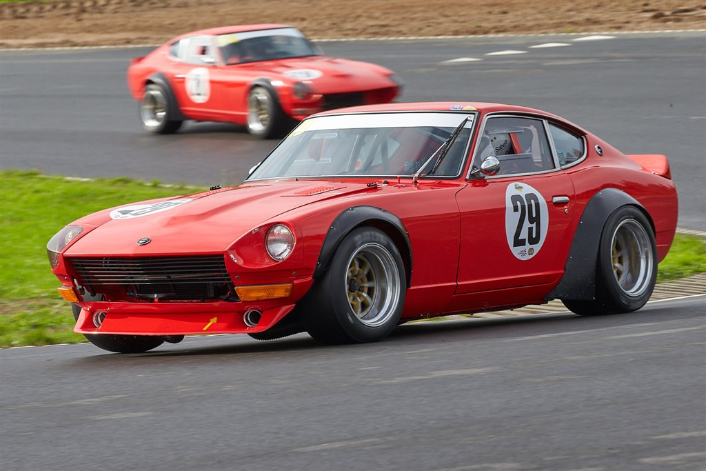 Denne flotte Datsun 240Z er blandt de tilmeldte biler til Ring Djurslands Historisk Weekend.
(Foto: Ib Trebbien)